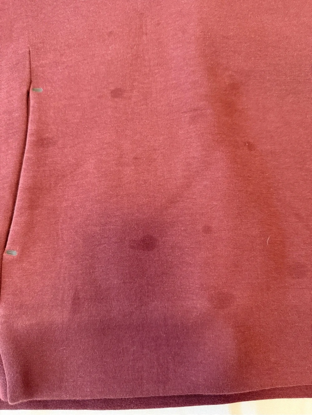 Nike tech Fleece Maroon Crewneck Sweatshirt with Classic Logo